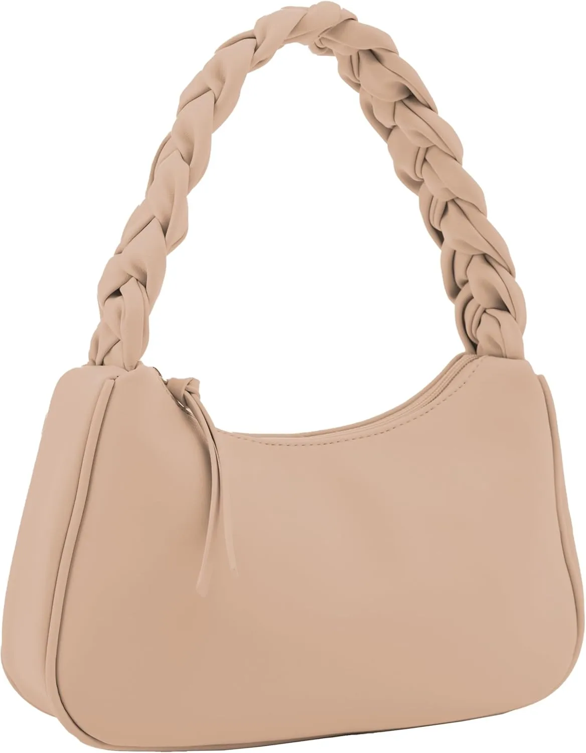 Emperia Braided Top Handle Shoulder Bag For Women, Trendy Designer Small Hobo Tote Handbag