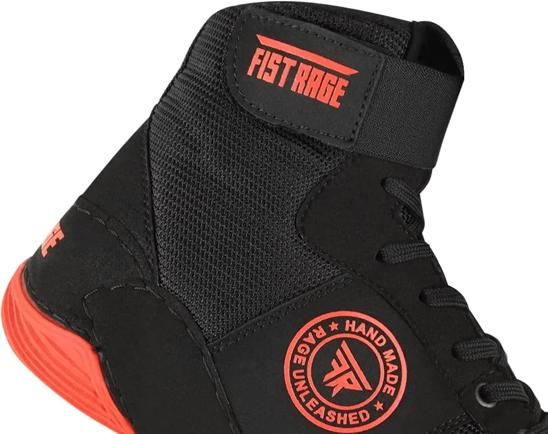 FISTRAGE Wrestling Shoes Fighting Sports Master Training Mesh and Rubber Sole Unisex Pro Men's and Youth Genuine Boot Light Weight | Combat Footwear for Adults