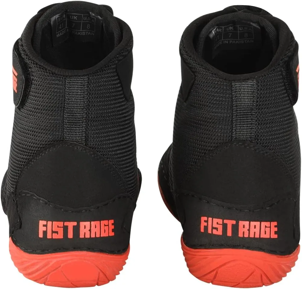 FISTRAGE Wrestling Shoes Fighting Sports Master Training Mesh and Rubber Sole Unisex Pro Men's and Youth Genuine Boot Light Weight | Combat Footwear for Adults