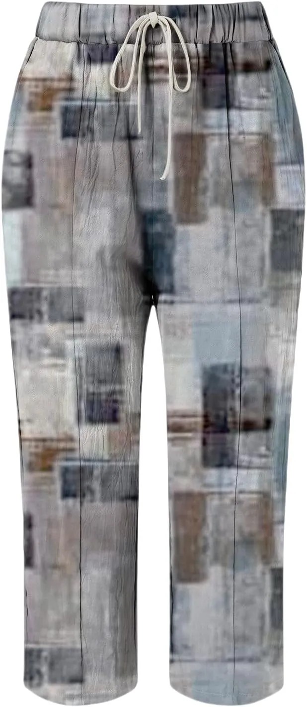 Fleece Lined Leggings Women Drawstring Pants Casual Beach Long Pants Workout Leggings for Women Womens Joggers with