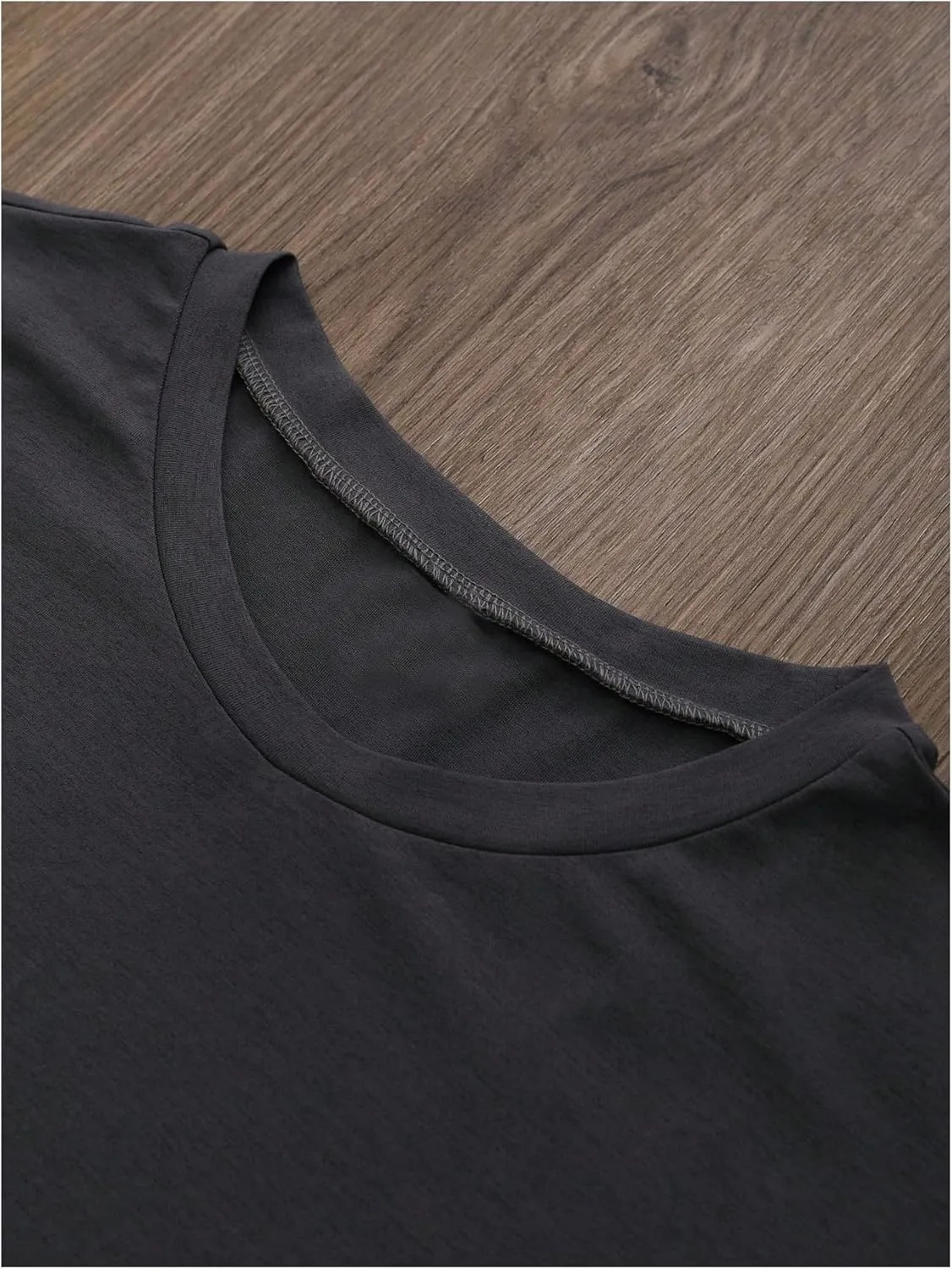 Floerns Men's Punk Short Sleeve Casual T Shirts Crewneck Oversized Tee Shirts