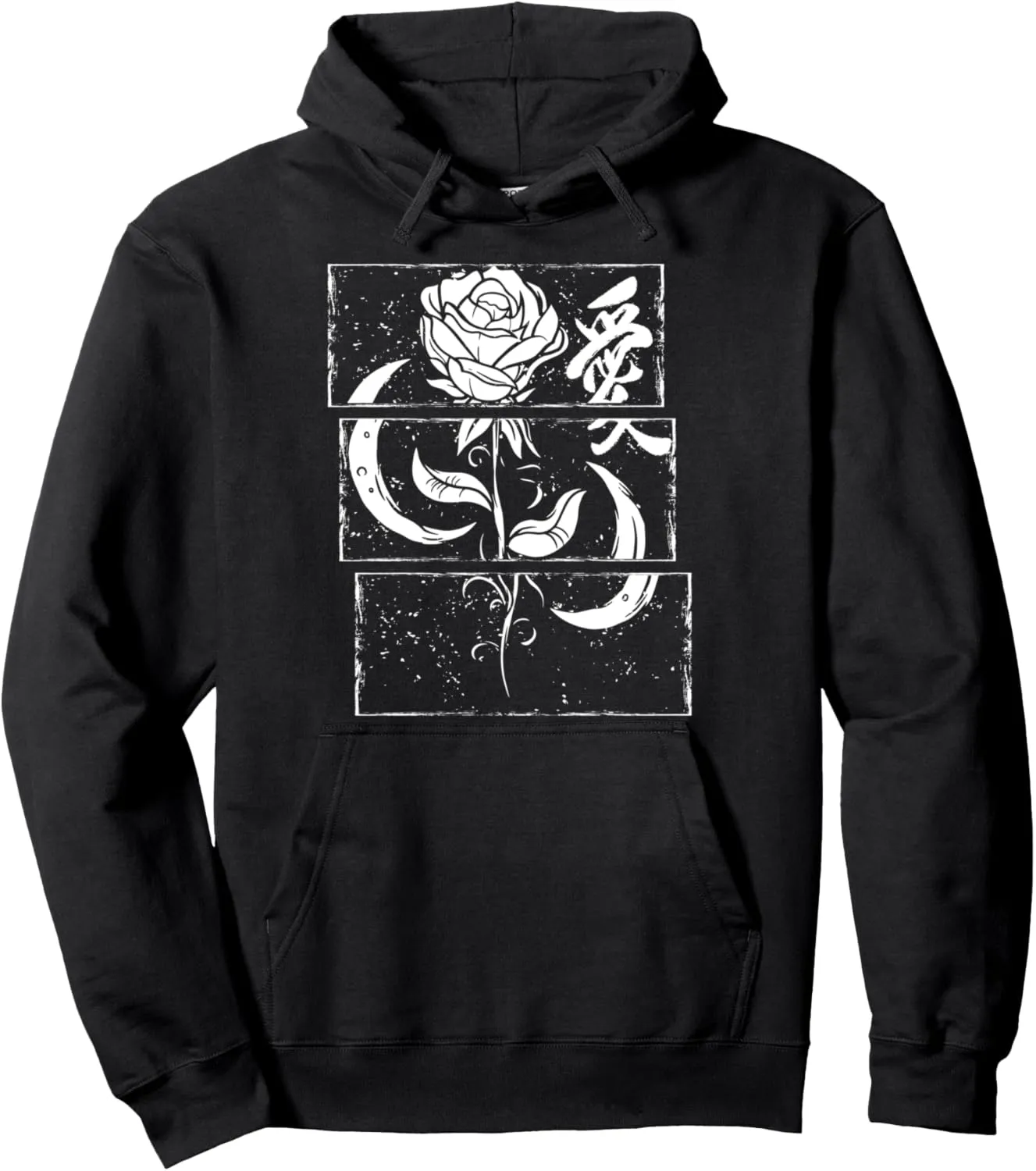 Flower Rose Moon Pullover Hoodie