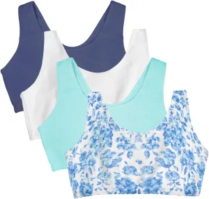 Fruit of the Loom womens Built Up Tank Style Sports Bra Value Pack