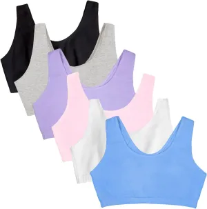 Fruit of the Loom womens Built Up Tank Style Sports Bra Value Pack