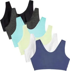 Fruit of the Loom womens Built Up Tank Style Sports Bra Value Pack
