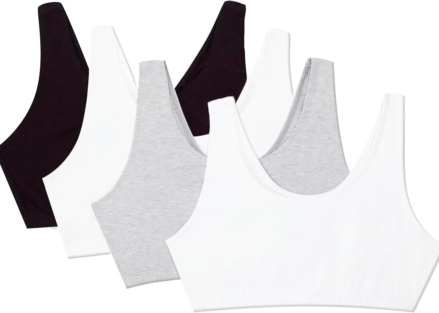 Fruit of the Loom womens Built Up Tank Style Sports Bra Value Pack