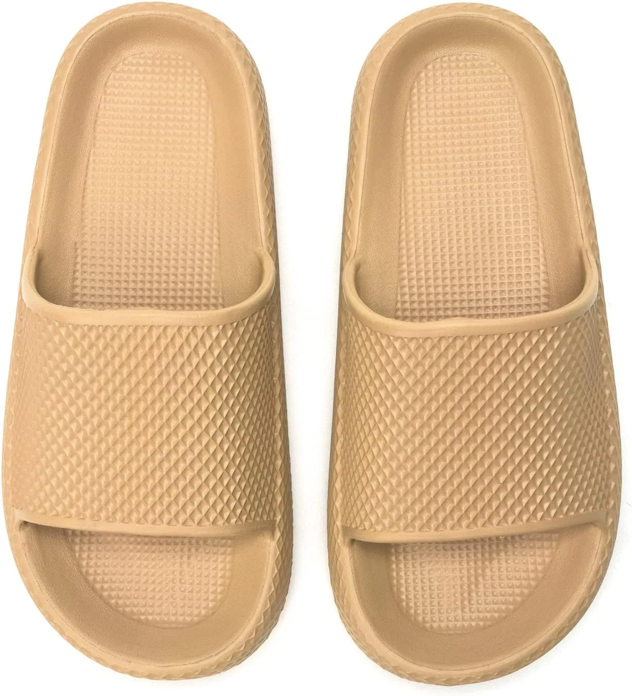 FUNKYMONKEY Slides for Women Quick Drying Non-Slip Bathroom Shower Sandals