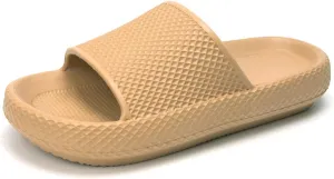 FUNKYMONKEY Slides for Women Quick Drying Non-Slip Bathroom Shower Sandals