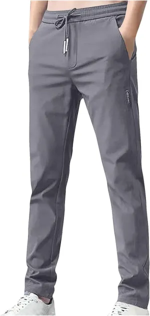 generic Golf Pants Men Straight Fit Trousers Fashion Running Tapered Jogger Pants Summer Cool Ice Silk Men Clothes Breathable