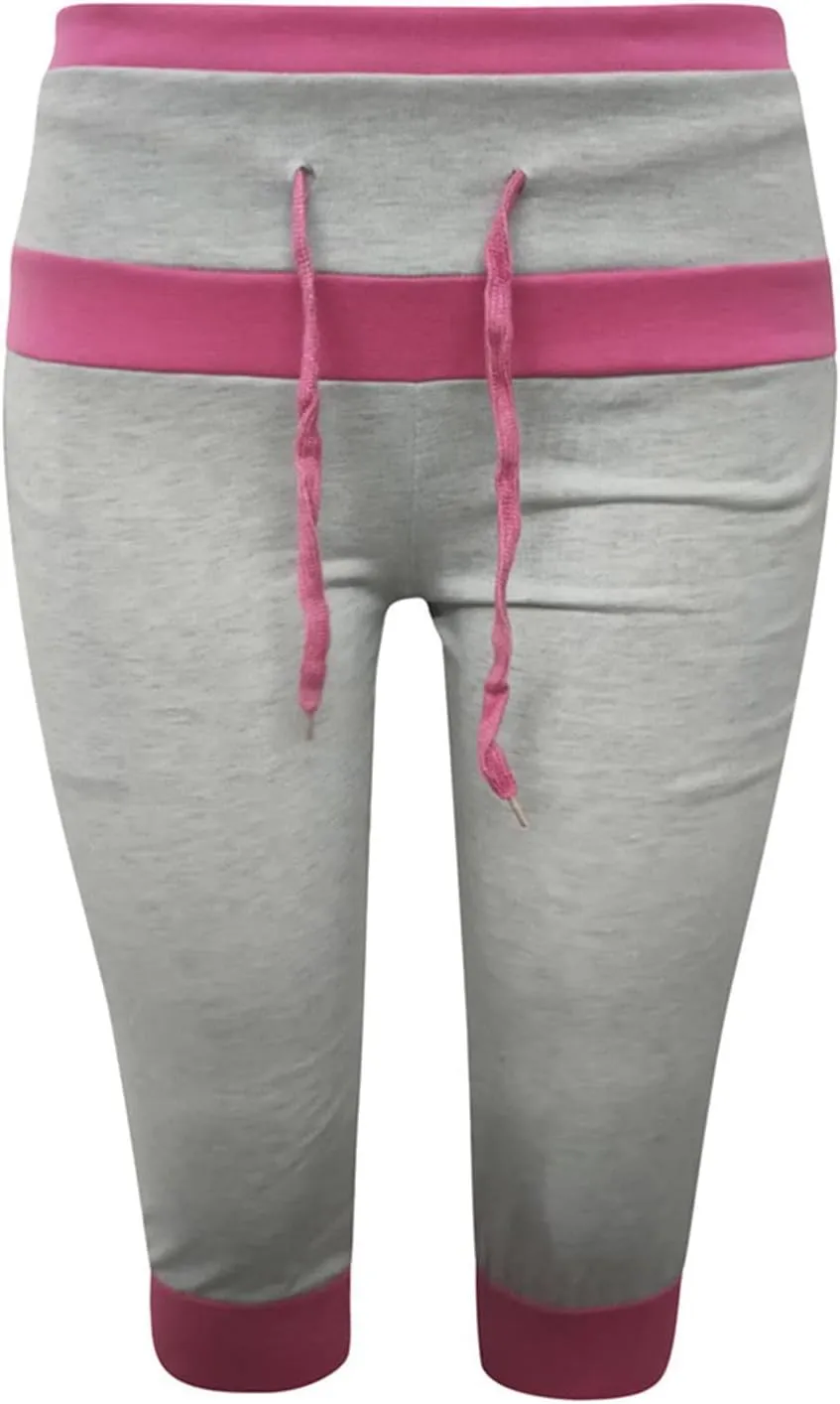 generic Women's Capri Yoga Pants High Waist Leggings for Women 2024 Workout Sweatpants Running Joggers Drawstring Lounge