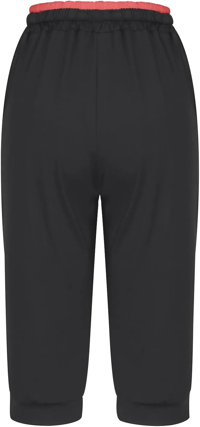 generic Women's Capri Yoga Pants High Waist Leggings for Women 2024 Workout Sweatpants Running Joggers Drawstring Lounge