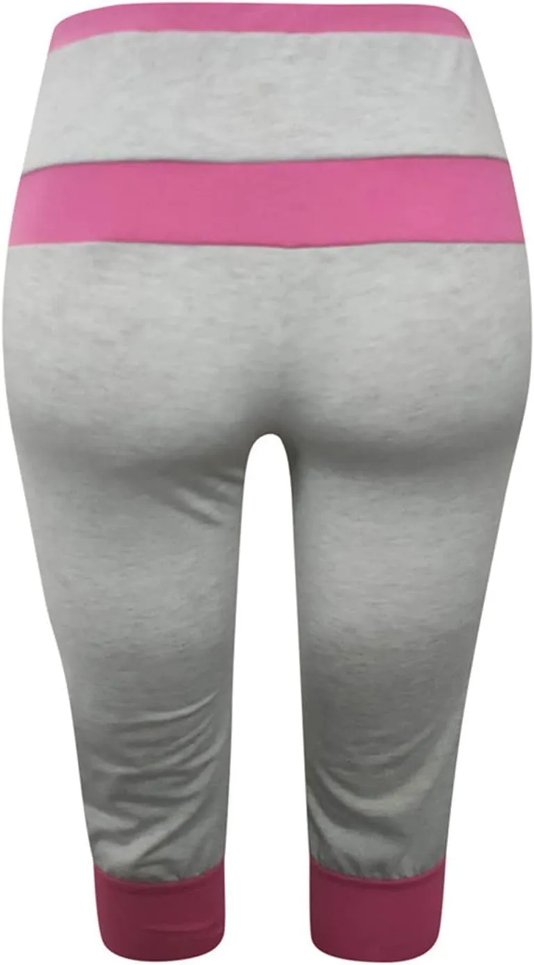 generic Women's Capri Yoga Pants High Waist Leggings for Women 2024 Workout Sweatpants Running Joggers Drawstring Lounge