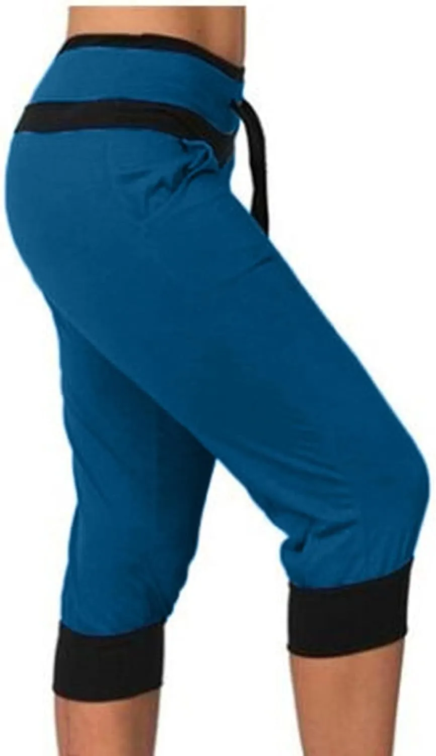 generic Women's Capri Yoga Pants High Waist Leggings for Women 2024 Workout Sweatpants Running Joggers Drawstring Lounge