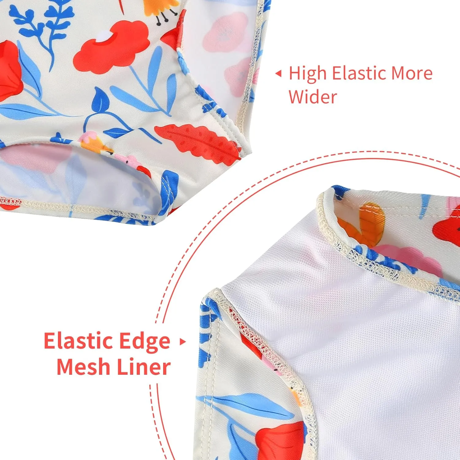 Girls One Piece Swimsuits One Shoulder Ruffle Bathing Suit Swimwear for Summer Hawaiian Runs Large Size Down for Fit