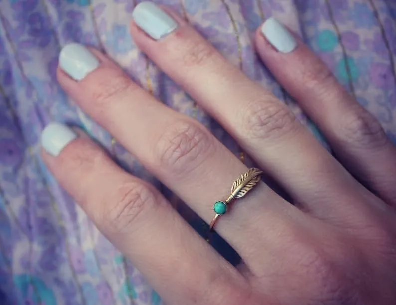Gold twist midi ring, knuckle ring, stacking rings - midi ring, gold ring (8.5)