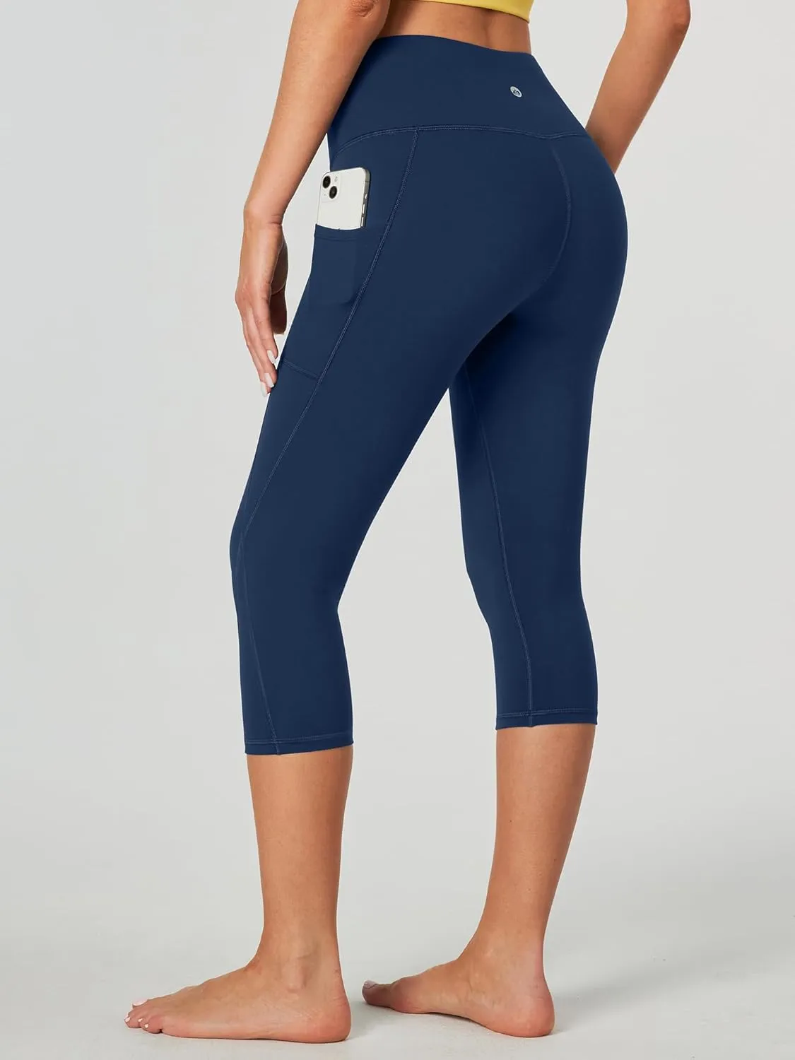 Heathyoga Capri Leggings for Women High Waisted Capri Leggings with Pockets for Women Tummy Control Yoga Pants Women