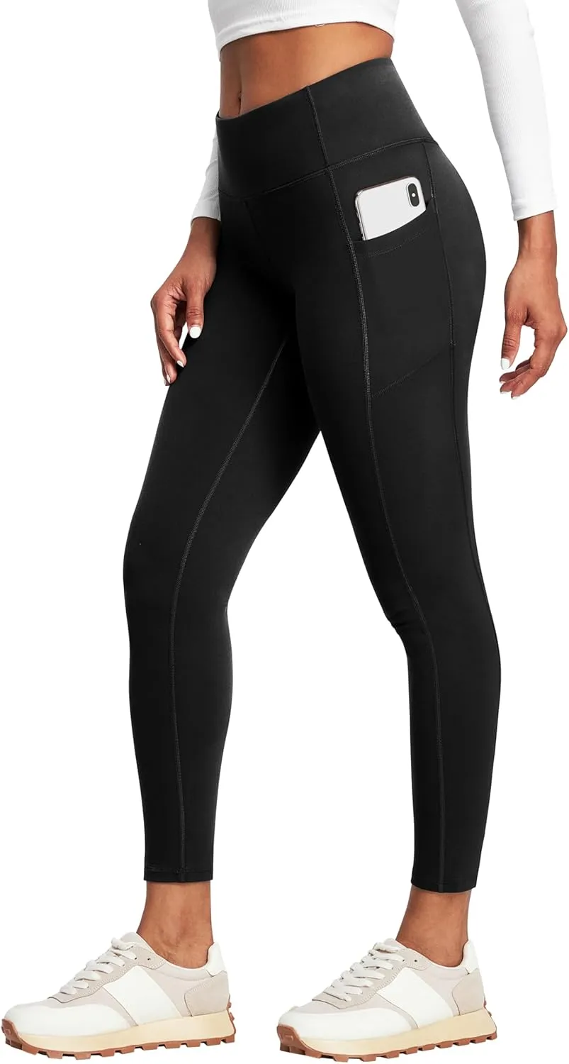 Heathyoga Leggings with Pockets for Women Tummy Control High Waist Yoga Pants with pockets for Workout Athletic Leggings