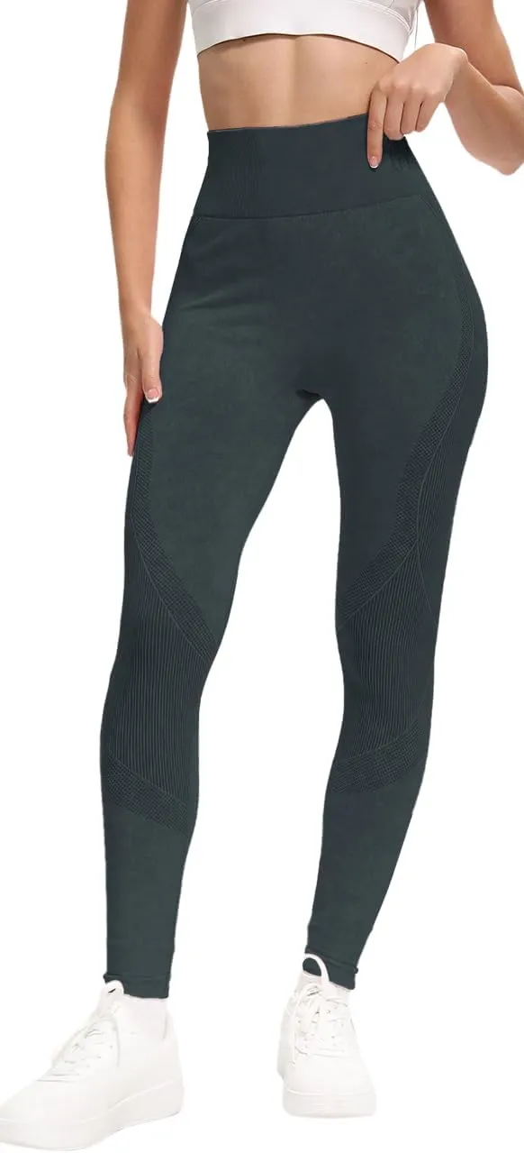 High Waisted Leggings for Women Tummy Control Soft Butt Lifting Yoga Pants Stretchy Workout Non See Through Leggings
