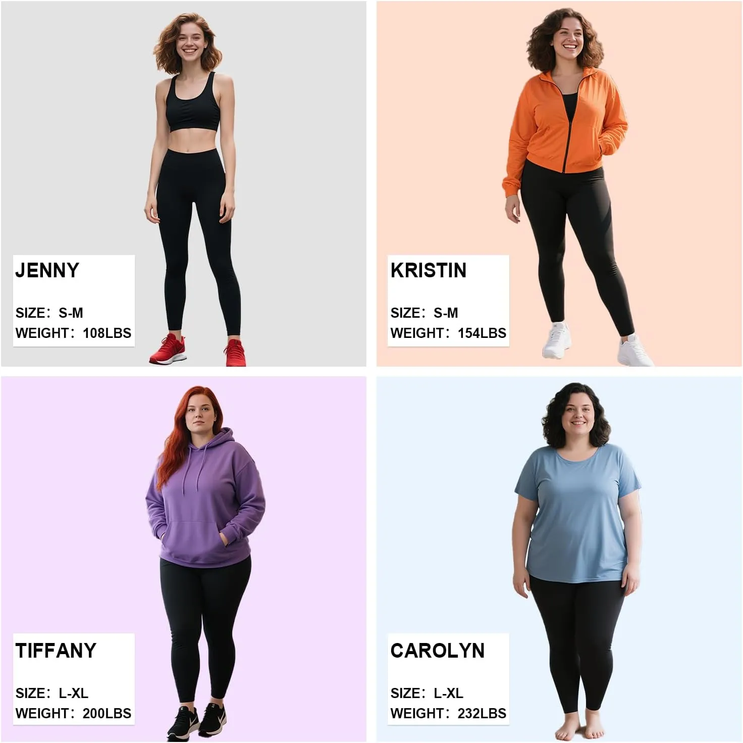High Waisted Leggings for Women-Womens Black Seamless Workout Leggings Running Tummy Control Yoga Pants