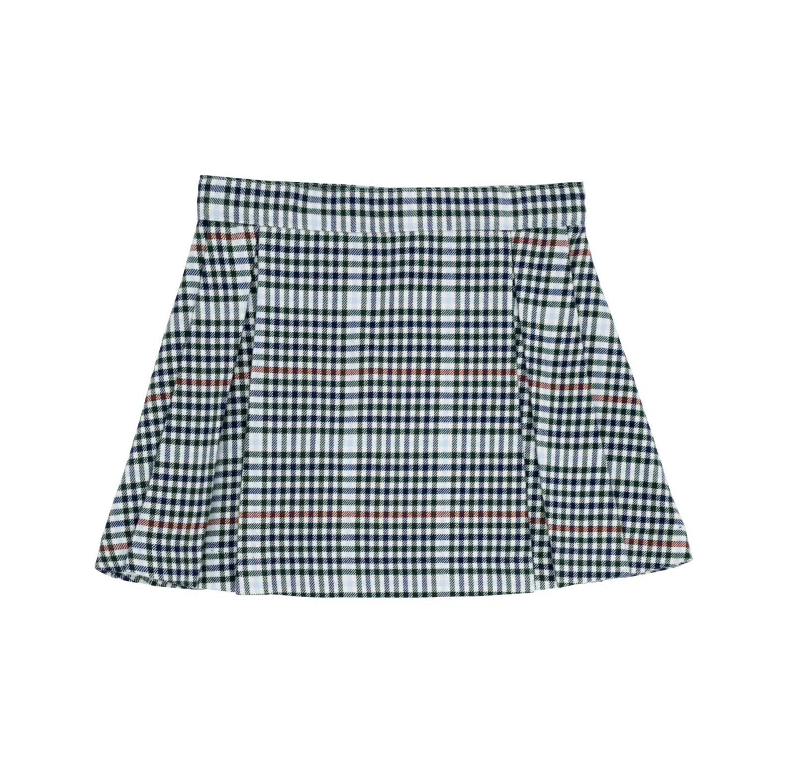 Highgate Houndstooth Parson Pleated Skirt