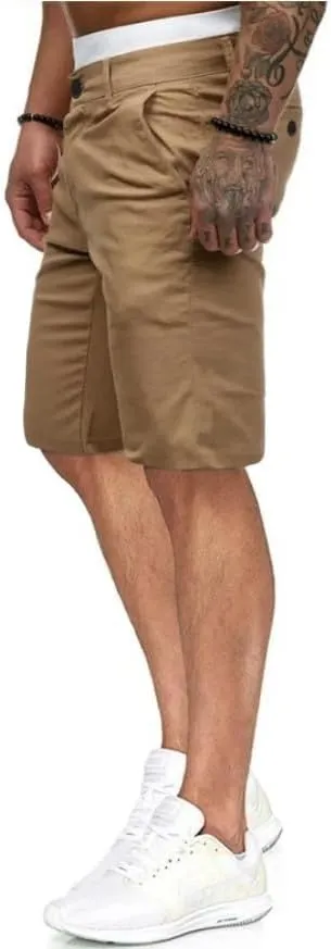HUNGSON Men's Casual Shorts Lightweight Golf Shorts with 4 Pockets Stretch Quick Dry Comfy Work Shorts