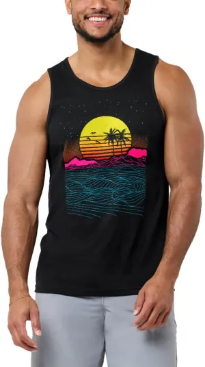 INTO THE AM Premium Graphic Tank Tops for Men - Summer Beach Men's Tanks S - 2XL