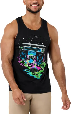 INTO THE AM Premium Graphic Tank Tops for Men - Summer Beach Men's Tanks S - 2XL