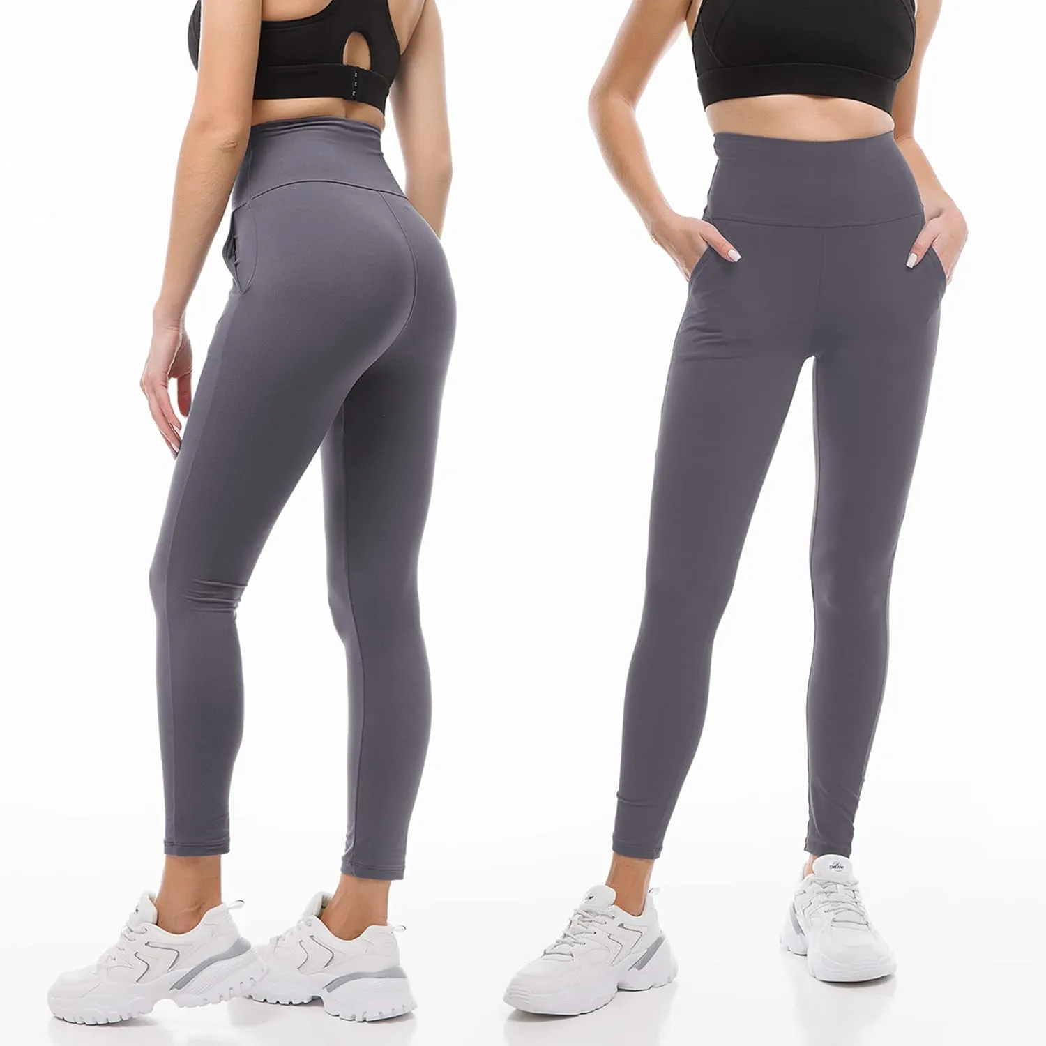 Ipletix Leggings with Pockets for Women, High Waisted Leggings Buttery Soft Non See Through Workout Yoga Pants