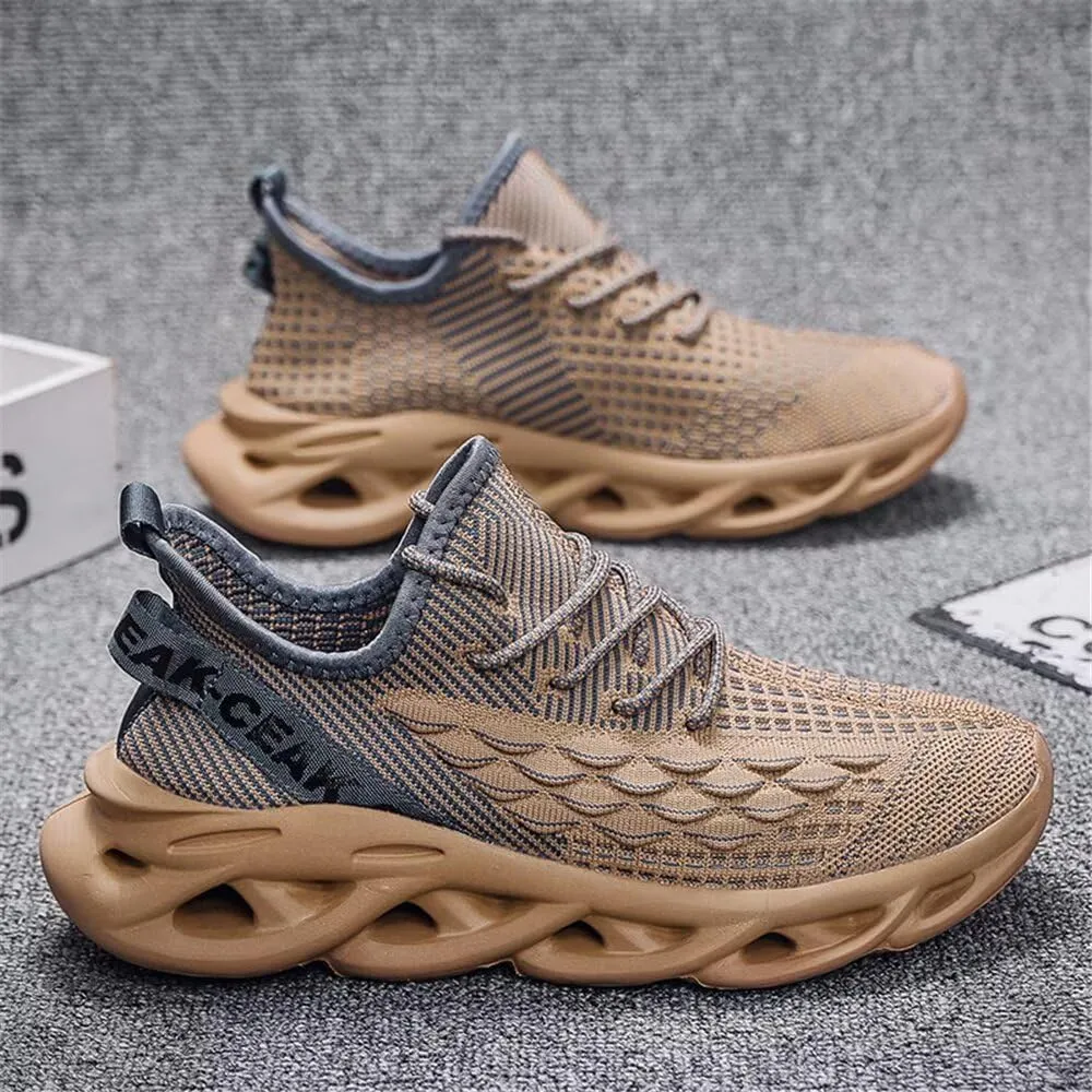 Jakcuz Plus Size Men's Lightweight Walking Shoes Mesh Fish Scale Pattern Fashion Sneakers