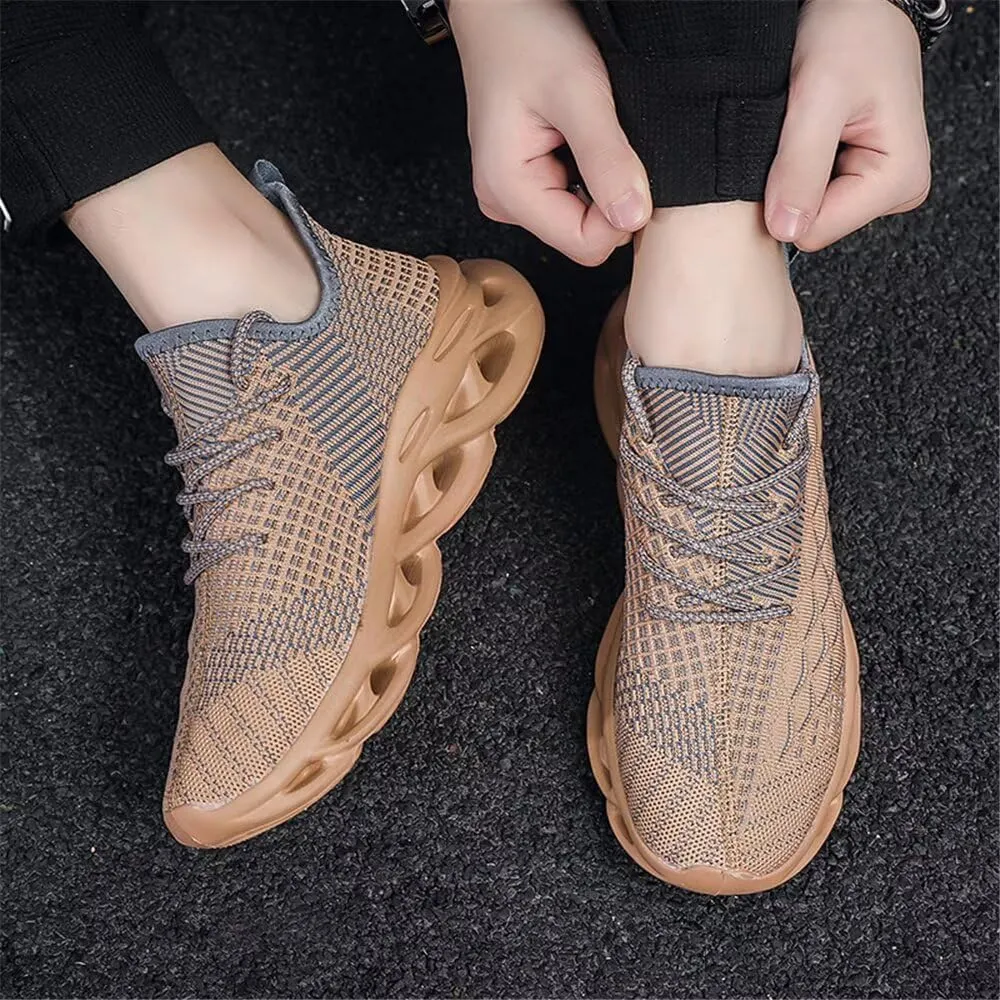 Jakcuz Plus Size Men's Lightweight Walking Shoes Mesh Fish Scale Pattern Fashion Sneakers