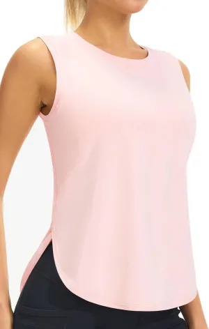 JOYSPELS Ice Silk Workout Tank Tops for Women Cool-Dry Sleeveless Loose Fit Yoga Shirts Athletic