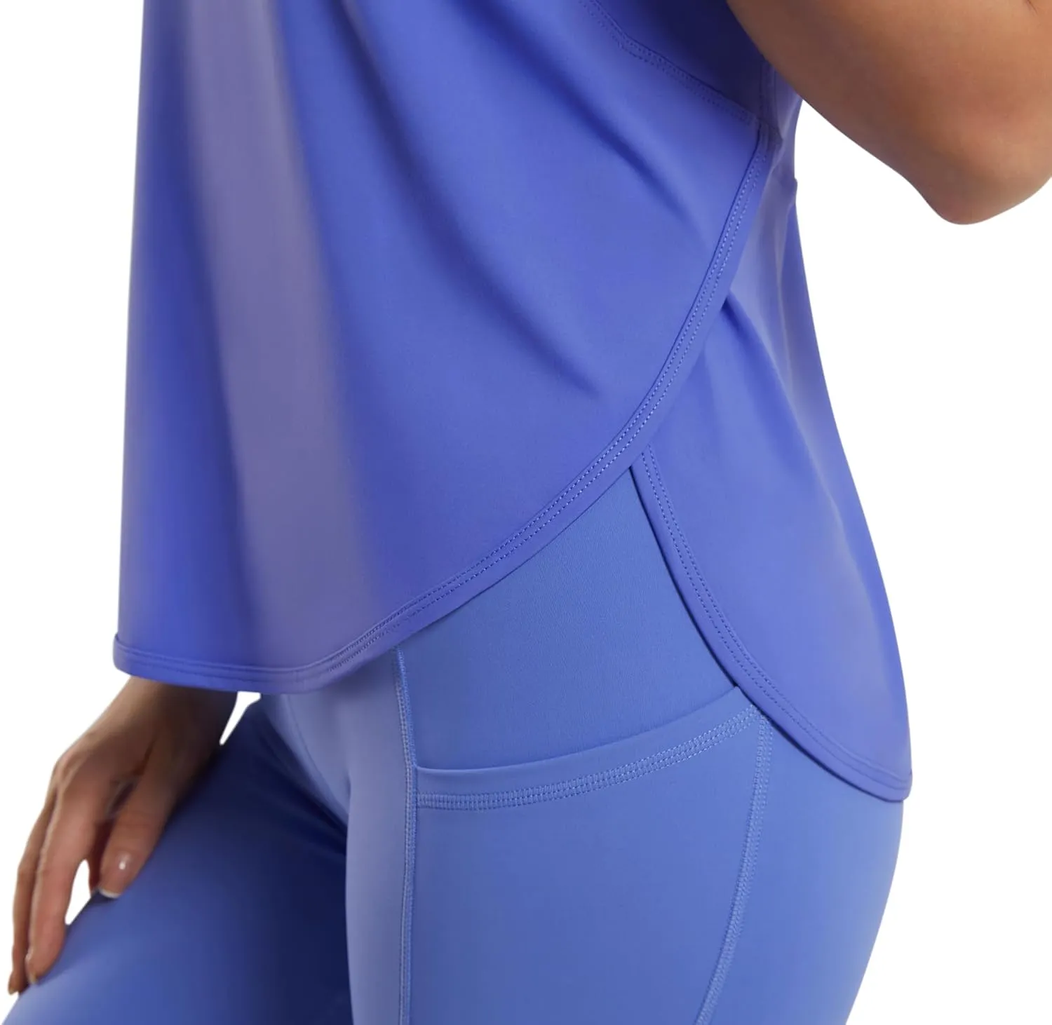 JOYSPELS Ice Silk Workout Tank Tops for Women Cool-Dry Sleeveless Loose Fit Yoga Shirts Athletic