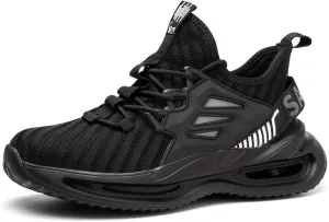 Kezhiho Steel Toe Shoes for Men Lightweight Comfortable Breathable Work Shoes Puncture Proof Slip Resistant Fashion Sneakers Indestructible Construction Industrial Safety Shoes