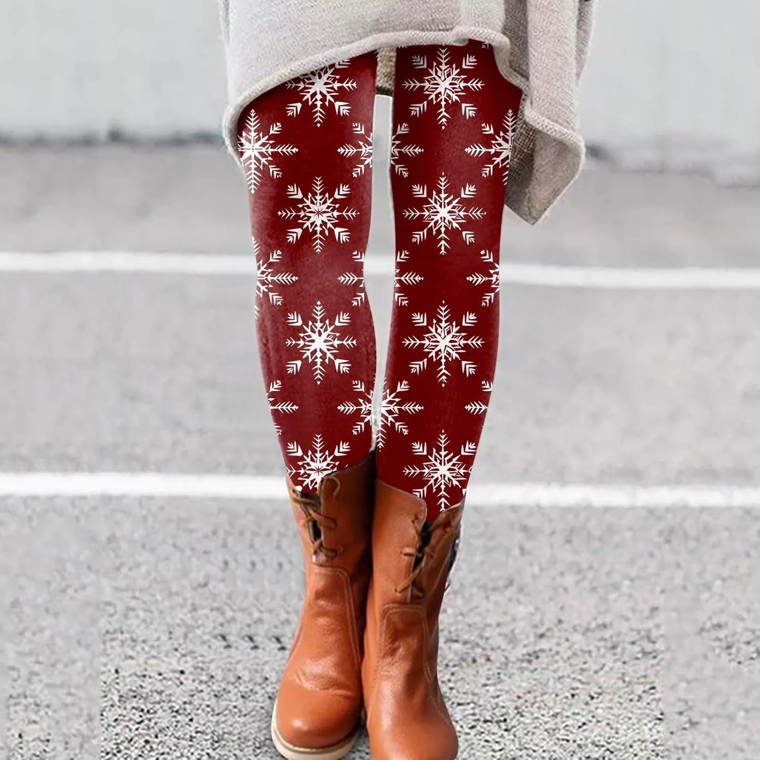 LCMTWX Brown Leggings for Women Solid Leggings Pants Pants Splice Velvet Slim Women Elasticity Trousers Pants Brown