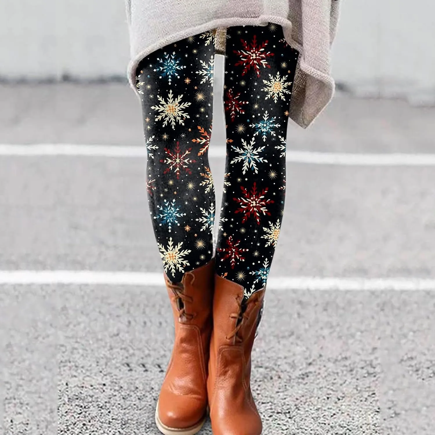 Leggings Sport Size Pants Fashion Plus Casual Print Waist Yoga Pants Pants Leggings Tummy Control Soft Stretchy
