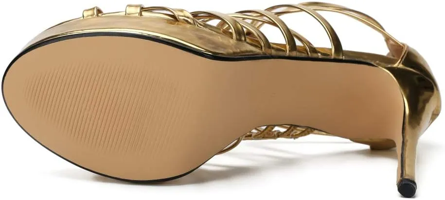 MAIERNISI JESSI Unisex Men's Women's Sandals Platform Stappy Stiletto High Heel