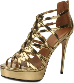 MAIERNISI JESSI Unisex Men's Women's Sandals Platform Stappy Stiletto High Heel