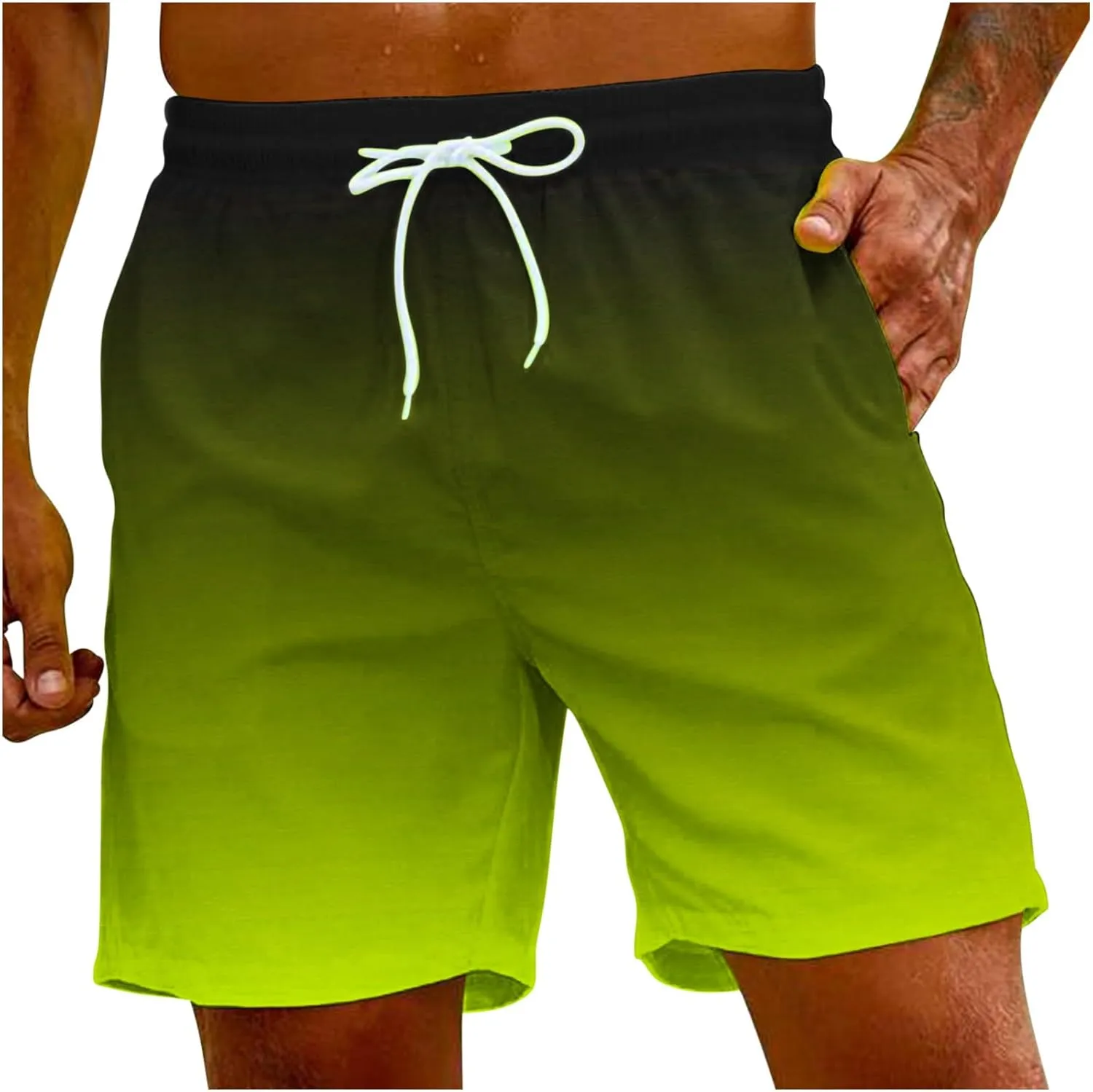 Men Clothing Sets Outfits Casual Lightweight Drawstring Shorts Large Size Men's Casual Shorts Man Swim Shorts Mens