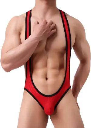 Men Soft Mesh Sexy Leather Buttock Underwear Breathable Sexy Underwear Large Men Underwear
