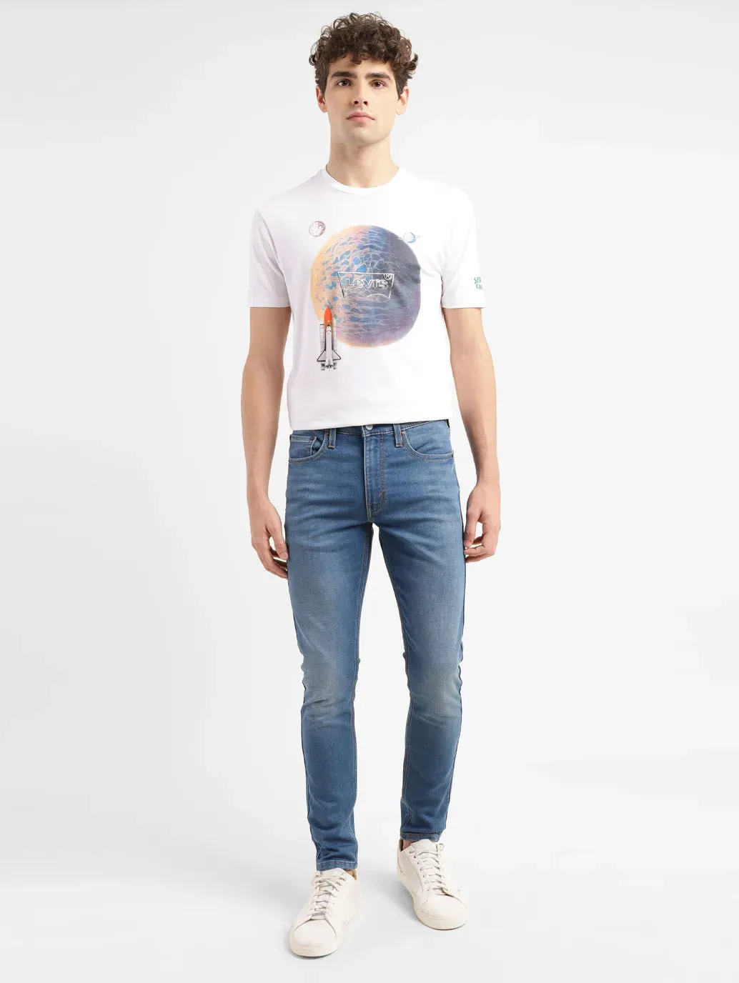 Men's 655'04 Mid Indigo Skinny Fit Mid Rise Jeans