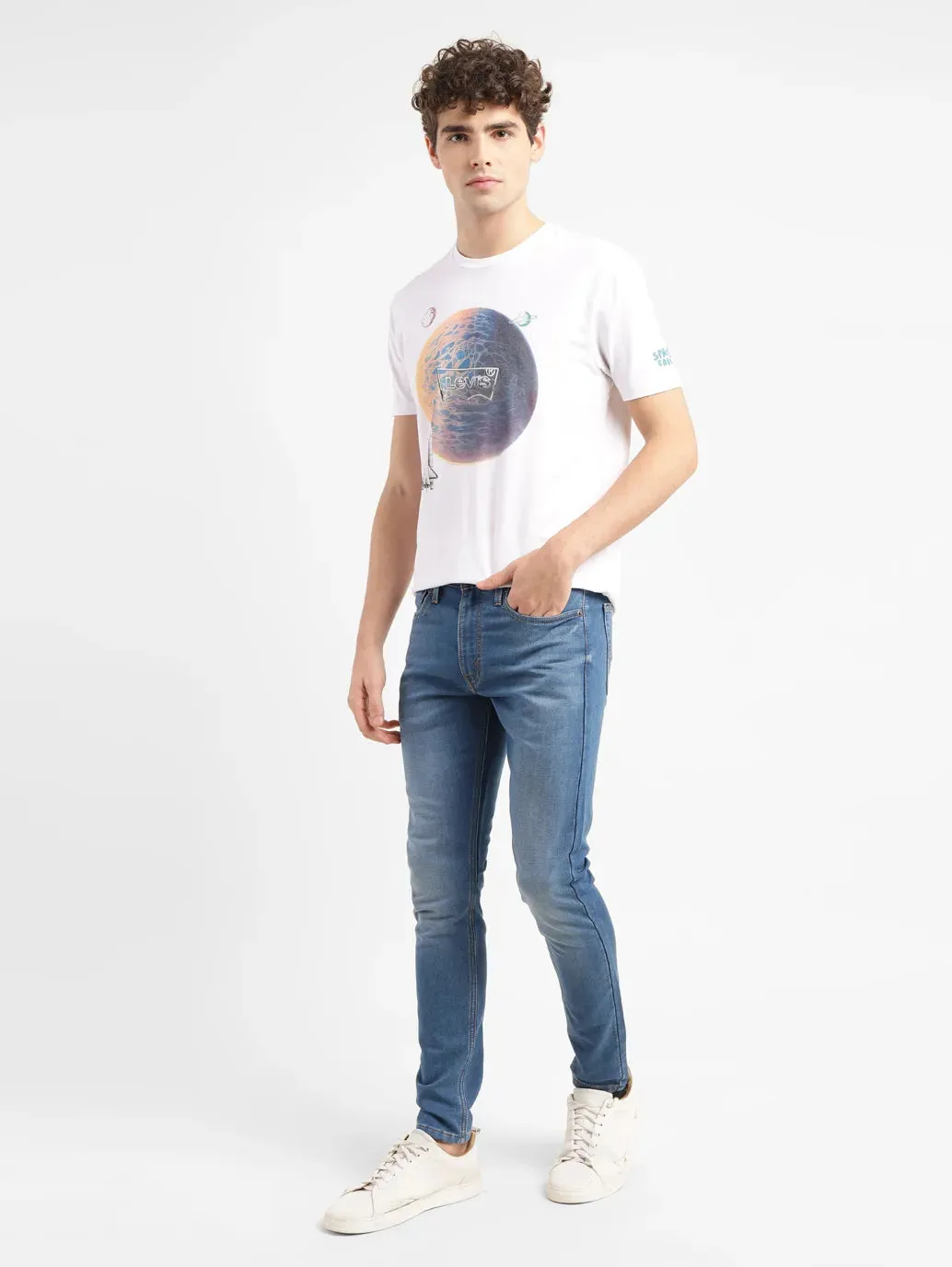 Men's 655'04 Mid Indigo Skinny Fit Mid Rise Jeans
