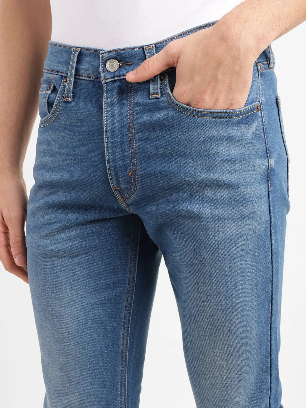 Men's 655'04 Mid Indigo Skinny Fit Mid Rise Jeans