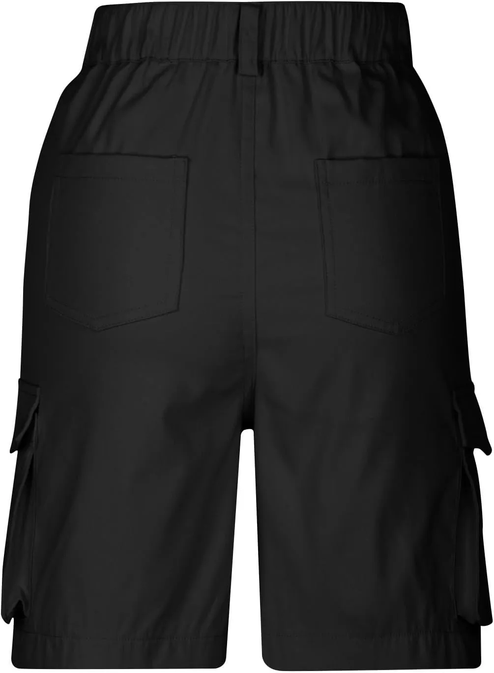 Mens Cargo Shorts Slim-Fit Elastic Waist Stretch Outdoor Work Shorts Casual Lightweight Multi Pockets Summer Shorts