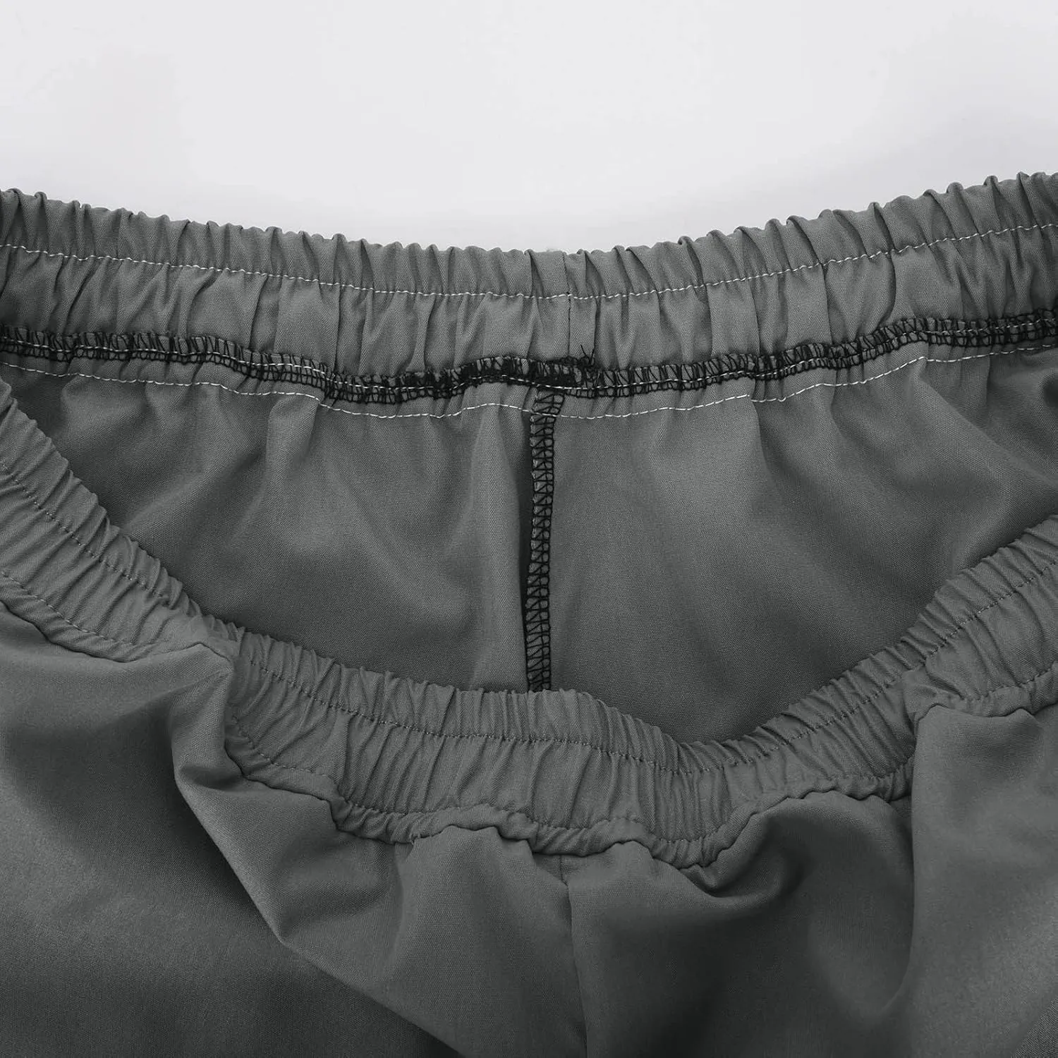 Men's Casual Beach Shorts Summer Baggy Soft Fit Drawstring Elastic Waist Shorts with Pockets Quick Dry Shorts