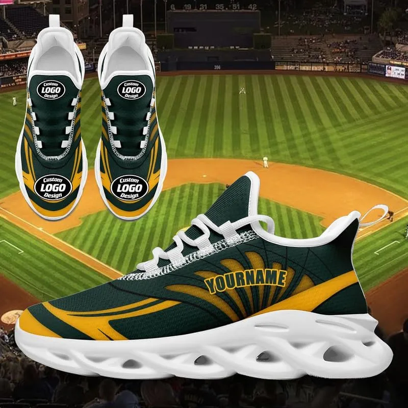 Mens Custom Baseball Team Running Shoes Personalized Name Logo Athletic Sports Gym Shoes Lightweight Training Sneaker