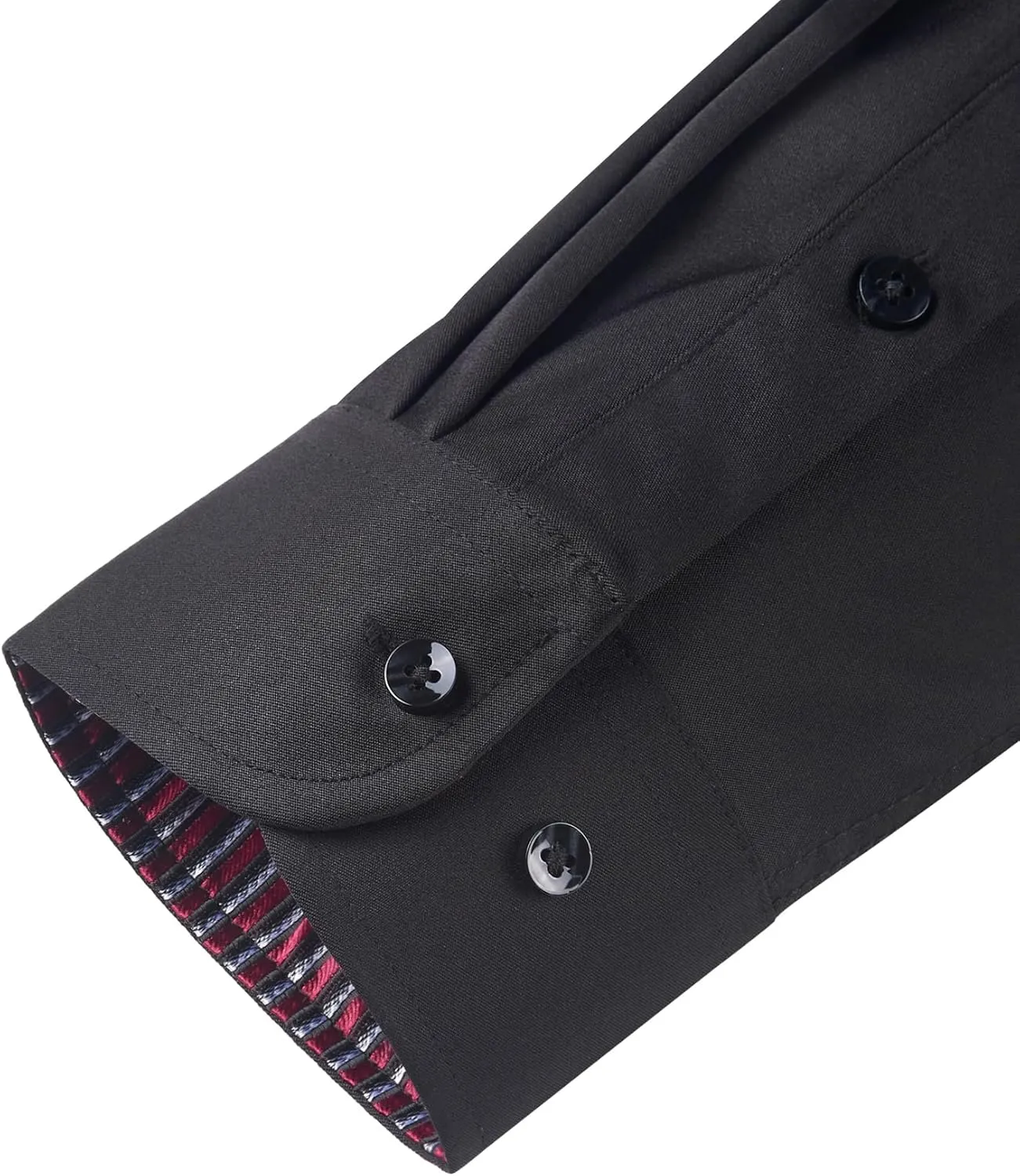 Mens Dress Shirts Long Sleeve Dress Shirts for Men Inner Contrast Button Down Casual Shirts for Men Big and Tall