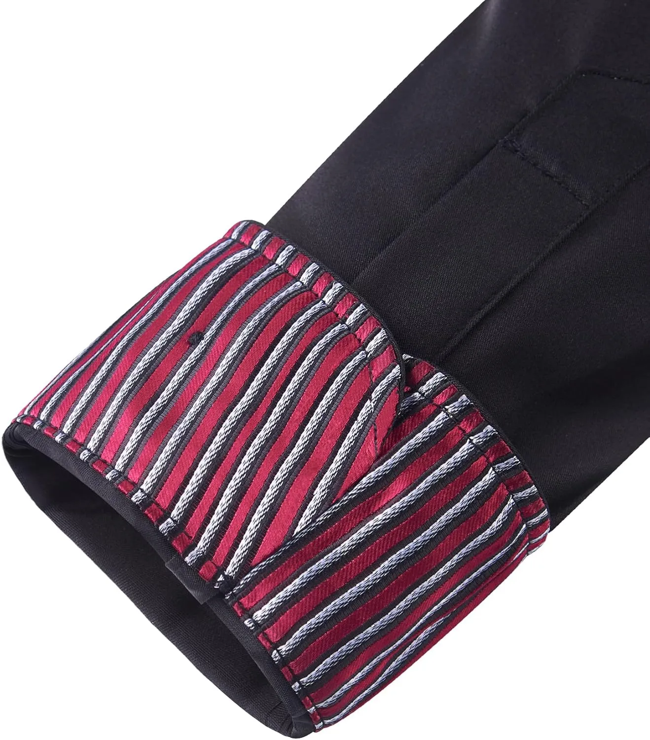 Mens Dress Shirts Long Sleeve Dress Shirts for Men Inner Contrast Button Down Casual Shirts for Men Big and Tall