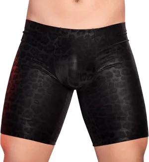 Mens Faux Leather Boxer Briefs Low Waisted Bulge Pouch Lingerie Underpants Stretch Performance Erotic Uniforms Shorts