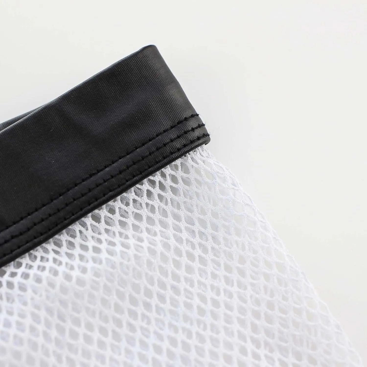 Mens Fishnet Boxers Underwear Sexy See Through Leather Bulge Ball Pouch Boxers Long Lightweight Comfy Clubwear Briefs