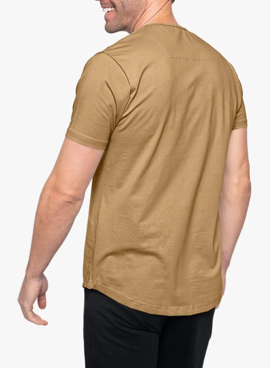 Mens Henley Shirts Short Sleeve Summer Casual V Neck Cotton Tee Shirts